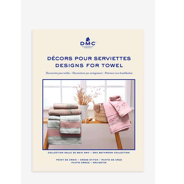 libro decoración punto de cruz para toallas