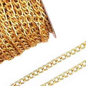 Cadena-aluminio-oro·0,8cm-eslabón