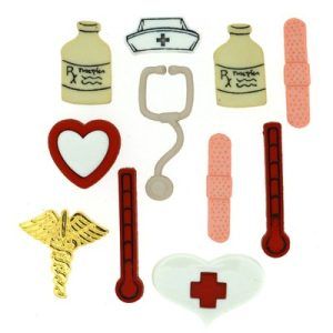 Botones-decorativos-formas-enfermería-Quilting