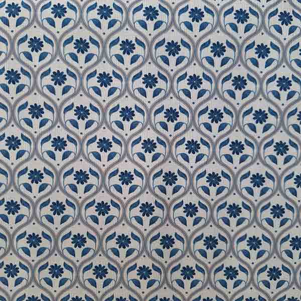 Tela Patchwork Lewis & Irene Flores azules
