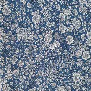 Tela Patchwork Liberty Flores blancas
