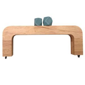 Boquilla madera cuadrada azul 22cm