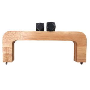 Boquilla madera cuadrada negro 22cm