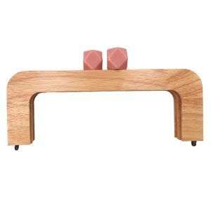 Boquilla madera cuadrada rosa 22cm