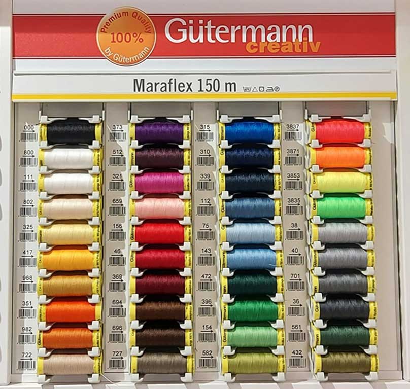 Colores hilo elástico maraflex gütermann