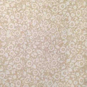 tela beige floral