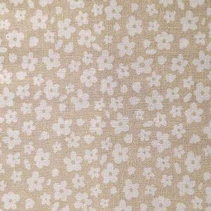 tela beige flores