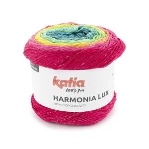 lana-hilo-harmonialux-tejer-algodon-poliester-poliamida-fucsia-amarillo-limon-turquesa-primavera-verano-katia-104 pendiente