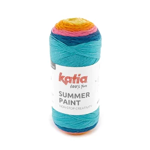 lana-hilo-summerpaint-tejer-acrilico-algodon-amarillo-azul-naranja-rosa-medio-primavera-verano-katia-503