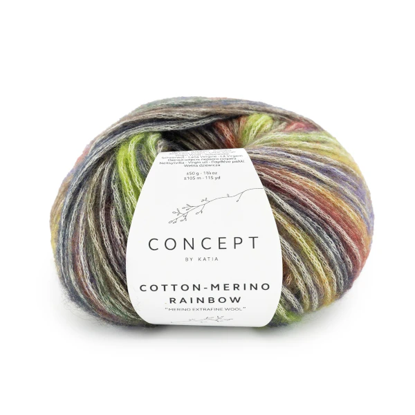 lana-hilo-cottonmerinorainbow-tejer-algodon-merino-extrafine-verde-rojo-azul-medio-katia-503-
